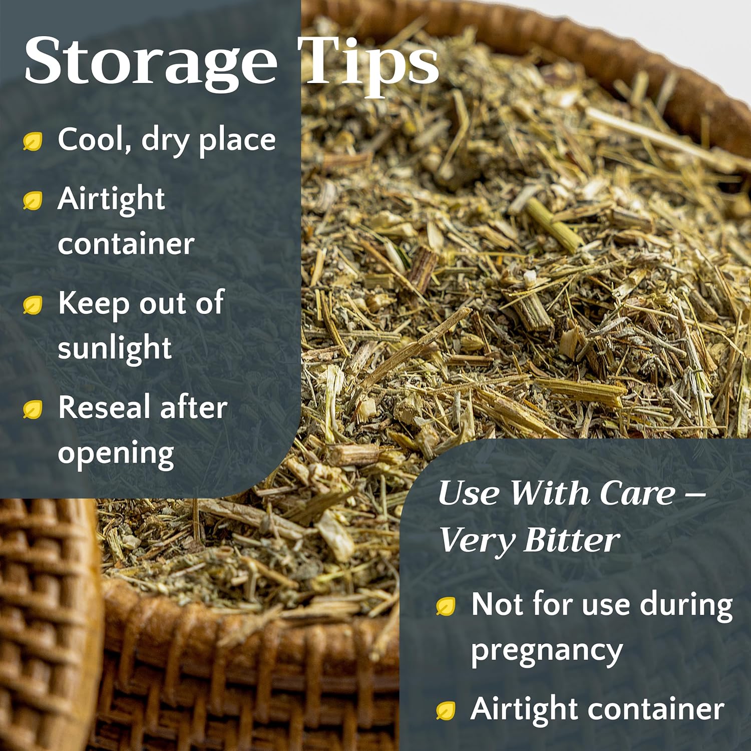 Wormwood Herb Tea - Natural Artemisia Absinthium - Dried Cut and Sifted Herds Loose Bulk, 2lb (32 oz)