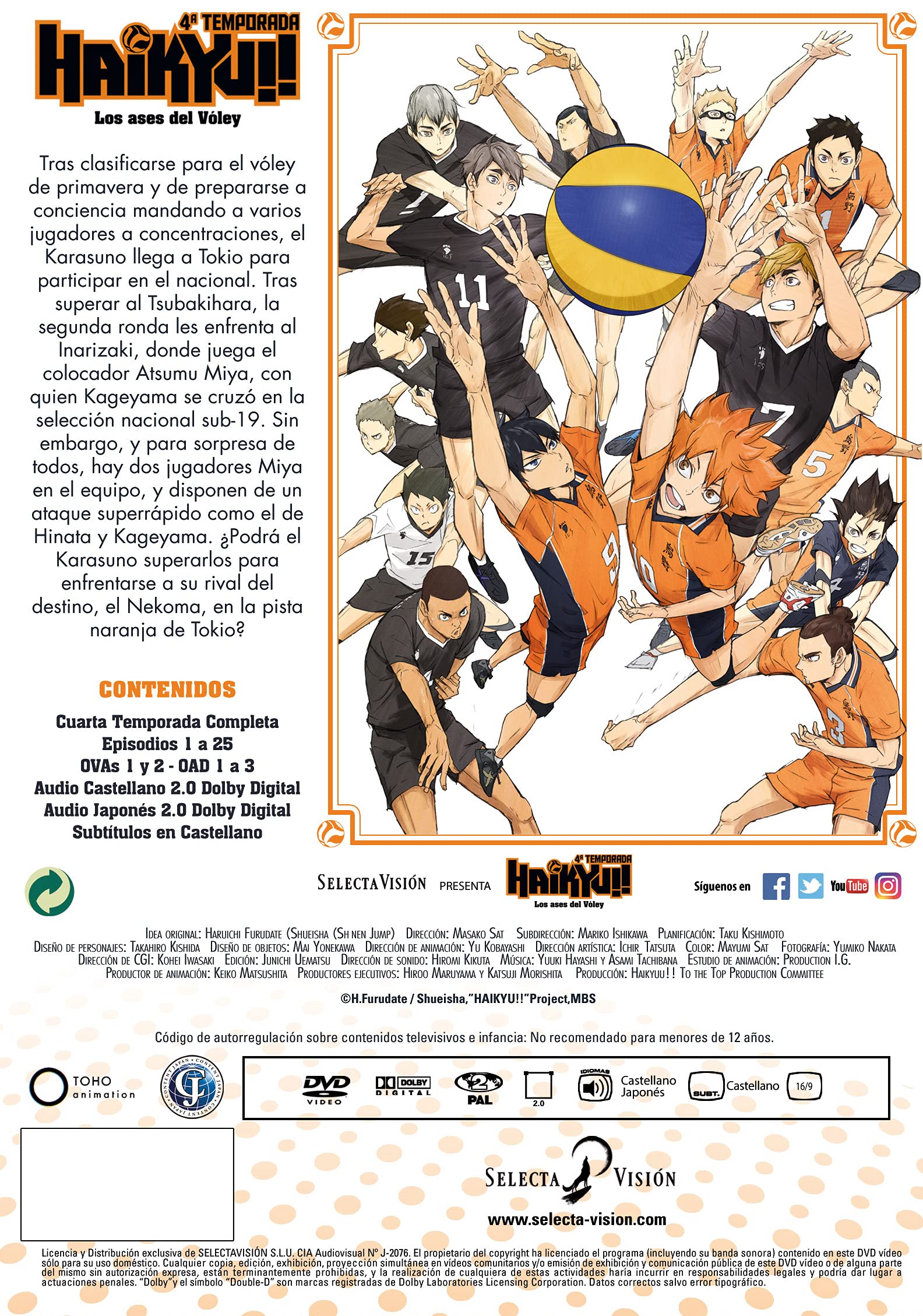 Haikyu Temporada 4 Episodios 1-25 + 5 - DVD