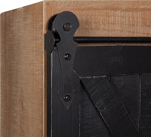 Miniatura 16 de Kate and Laurel Cates - Armario de pared rústico, 22 x 28; blanco y gris; armario de almacenamiento montado en la pared de granja