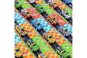 28 Packs Kids Race Cars with Cards: Valentine's Day Party Favor