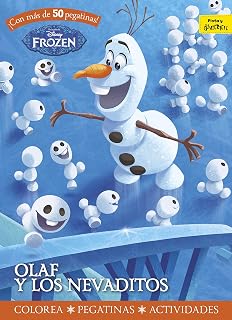 Frozen. Olaf y los Nevaditos: Colorea Pegatinas Actividades