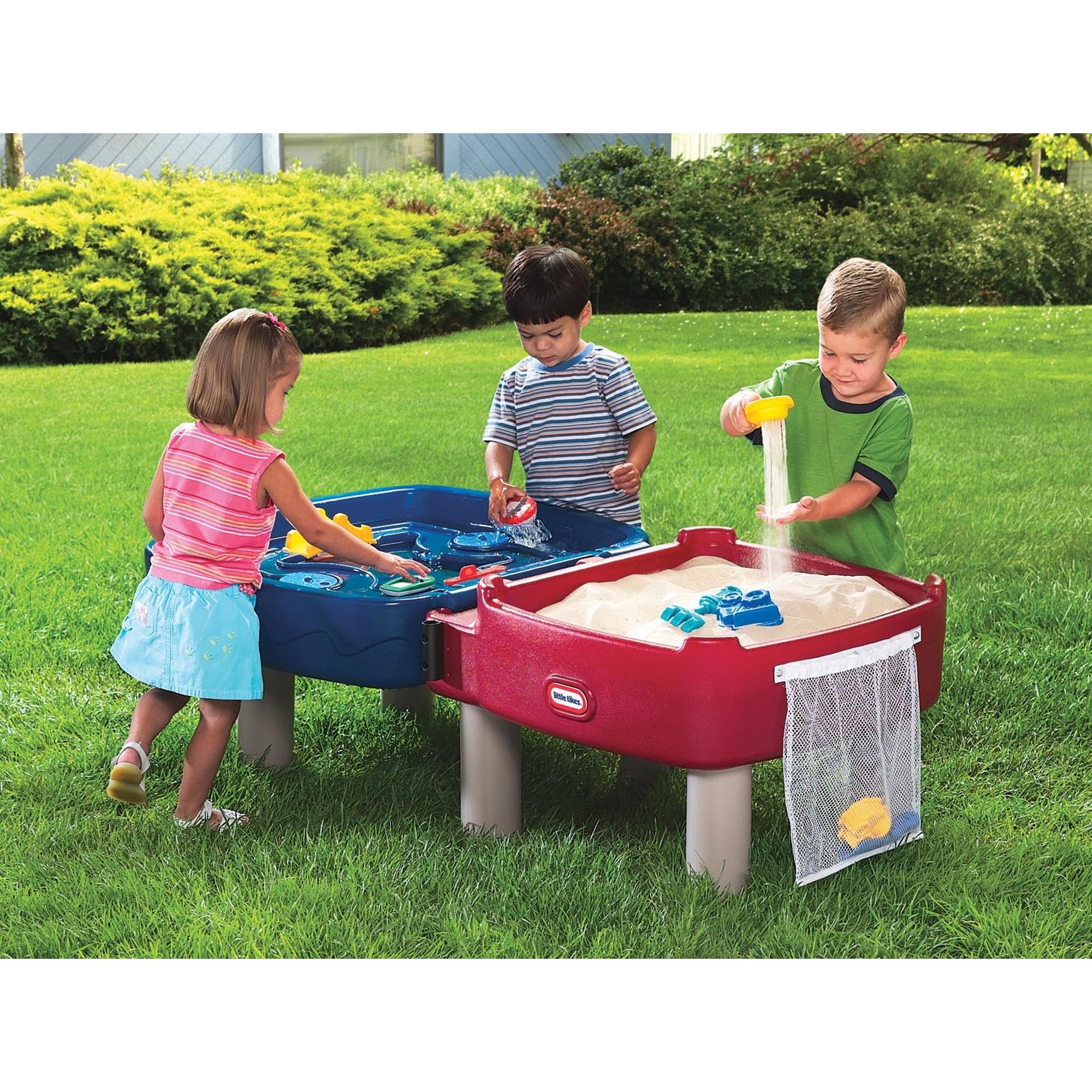 Little Tikes - Easy Store Sand- und Wassertisch - Spielset für Kleinkinder im Freien - Sicher und tragbar - Fördert kreatives Spielen