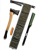 Vista 3 de TIPU Axe and Saw Sling, Agawa Saw Bag, Bucksaw Bag, Canvas Sheath for BOREAL21 Folding Bow Saw