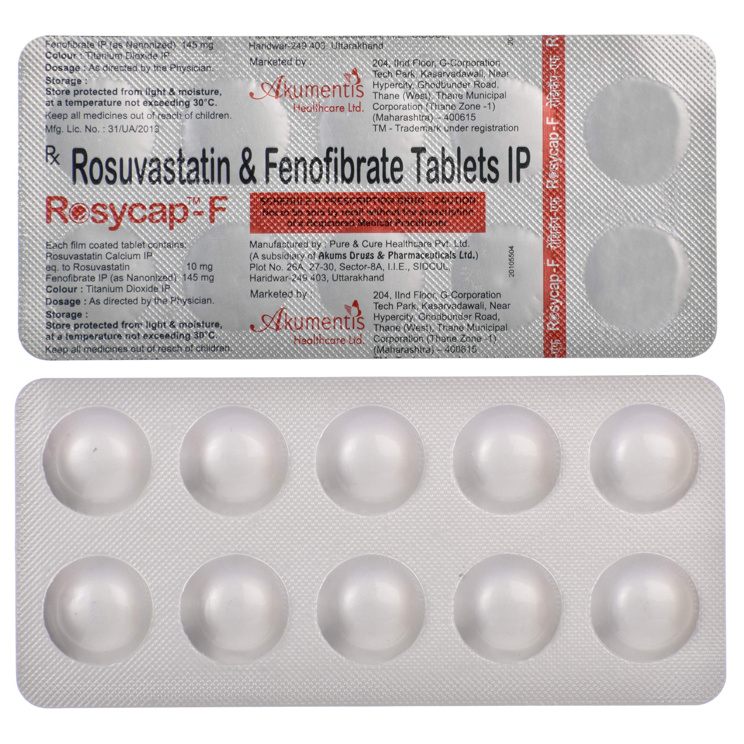 Rosycap-F - Strip of 10 Tablets