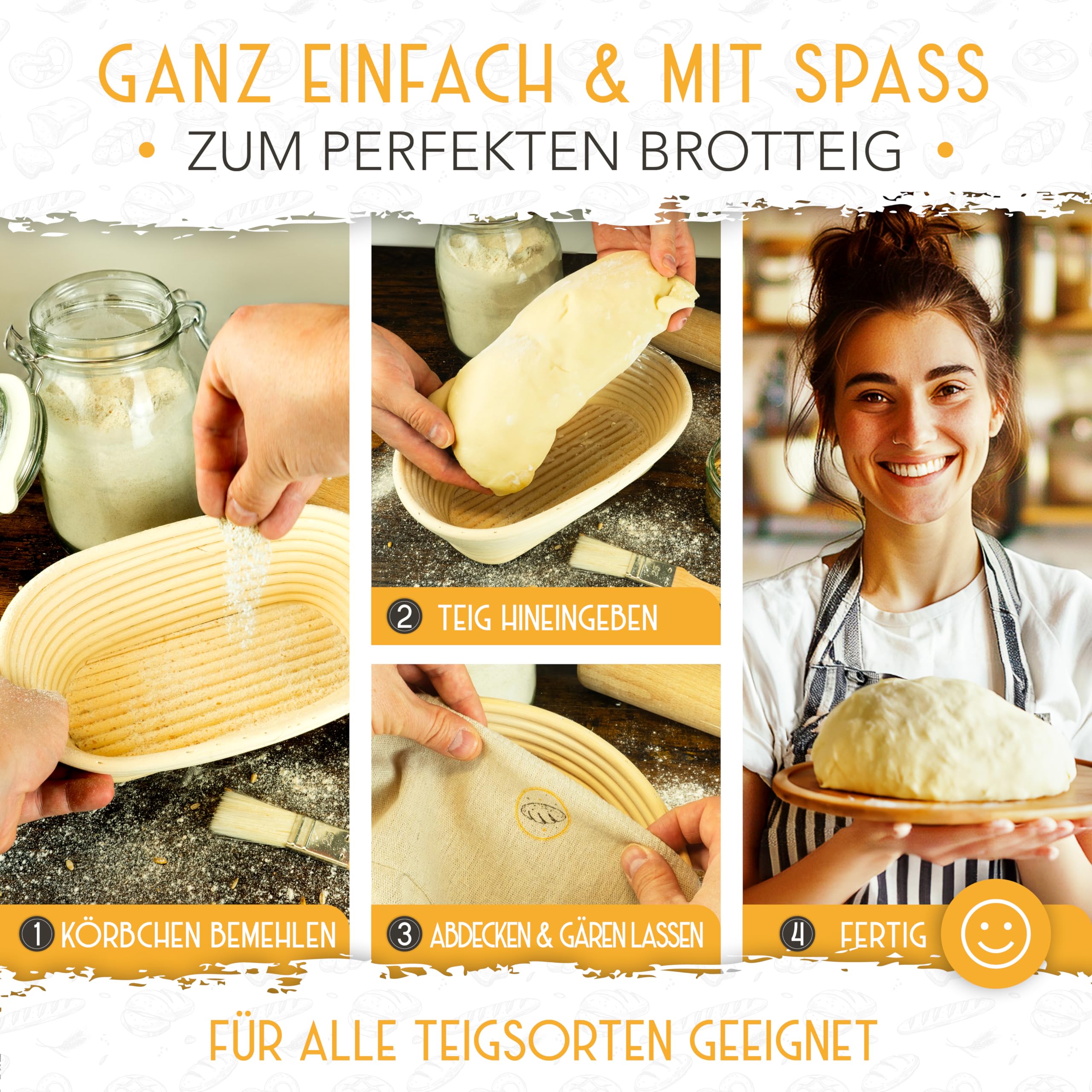 KRUSTENZAUBER Cestino per fermentazione, KRZ 56