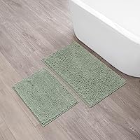 Vista 58 de Resort Collection - Tapete de baño de chenilla, 21 x 34 pulgadas, lino