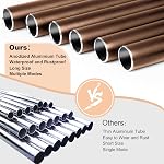Bursvik Large Aluminium Wind Chimes 37 Inches to Create a Zen Atmosphere Suitable for Outdoor, Garden, Patio Decoration. Classic Wind Chimes with Wind Catcher Suitable as A Gift for Unisex(Coffee)