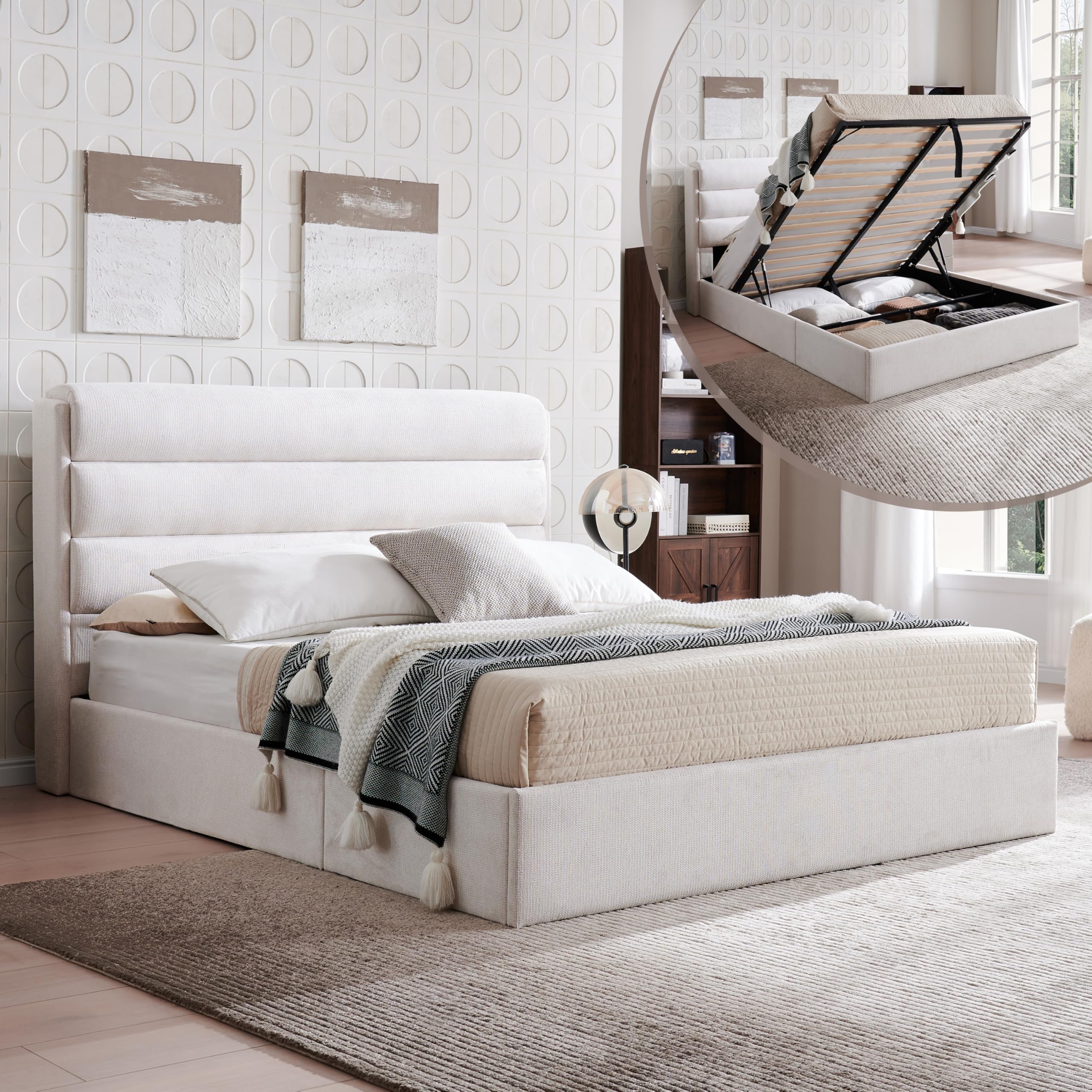 Zanmintaobo Queen Lift Up Storage Bed