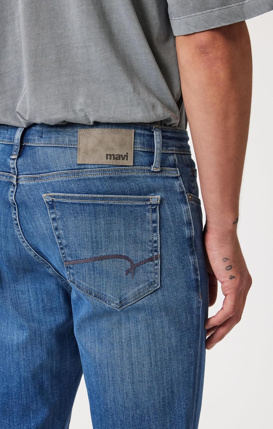 Mavi Men's Steve Mid Rise Athletic Fit Jeans