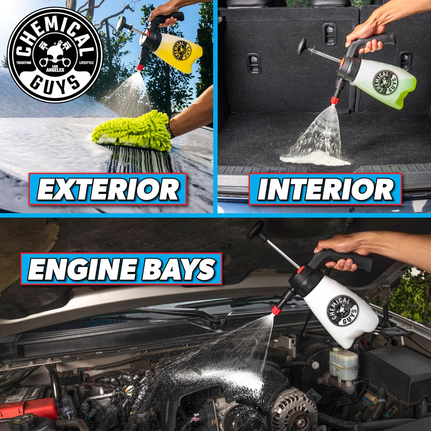 Chemical Guys ACC504 Mr. Sprayer Foamer - Foaming Pump Sprayer, for Wheels and Tires, Leather, Fabric, Floor Mats, Undercarriage, Outdoor, Gardening, and More (Works with Foaming Products) 50 fl oz
