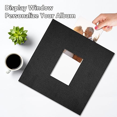 Miniatura 2 de Yopih Álbum de fotos de 4 x 6 pulgadas, 1000 bolsillos, gran capacidad, con cubierta de lino, álbumes de fotos para familia, boda, bebé, libro de