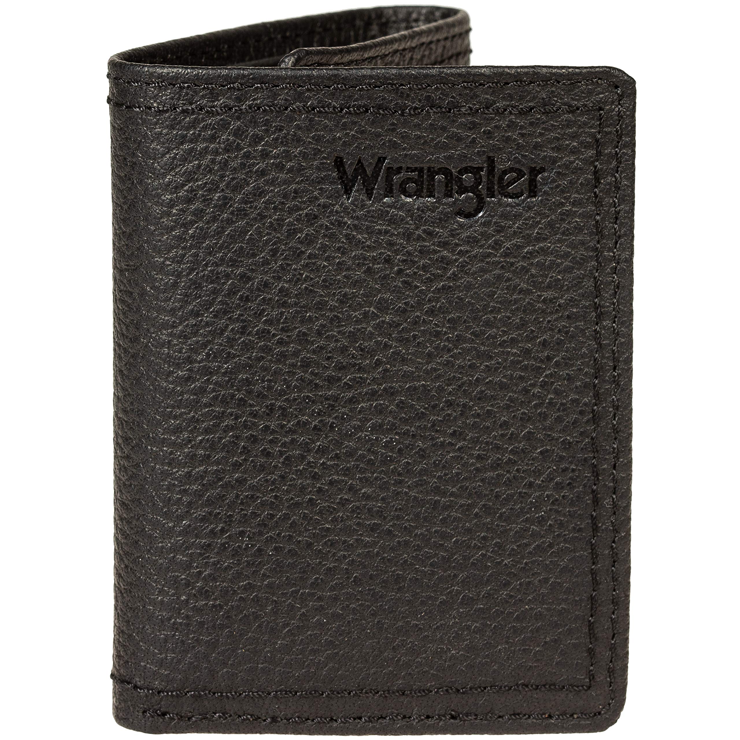 Wrangler Men's Leather Trifold Wallet