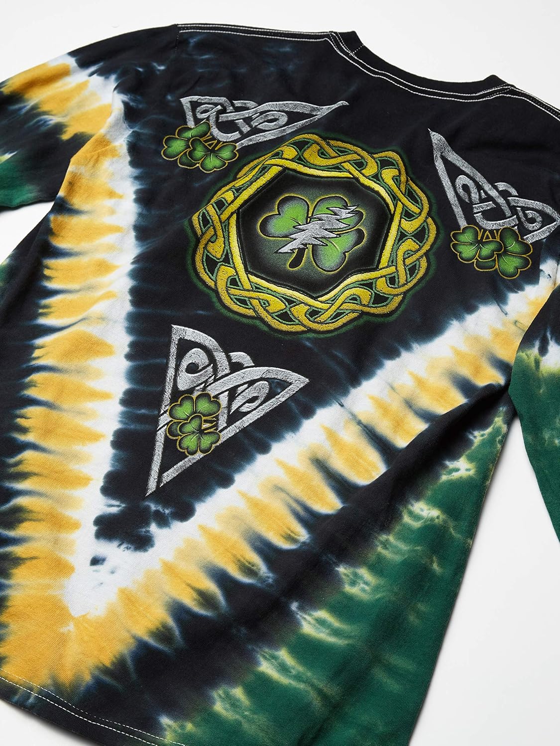 Liquid Blue Men's Grateful Dead Shamrock V Ls T-shirt - Image 2