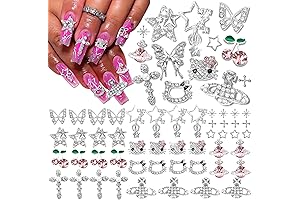 Y2K Aesthetic Nail Charms: Embellish Your Nails with Celestial and Edgy Flair