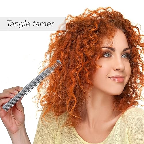 Miniatura 6 de Allegro Combs Peine desenredante de 3 filas, cepillo definidor de rizos de dientes anchos para cabello rizado de mujer, perfecto para estilistas,