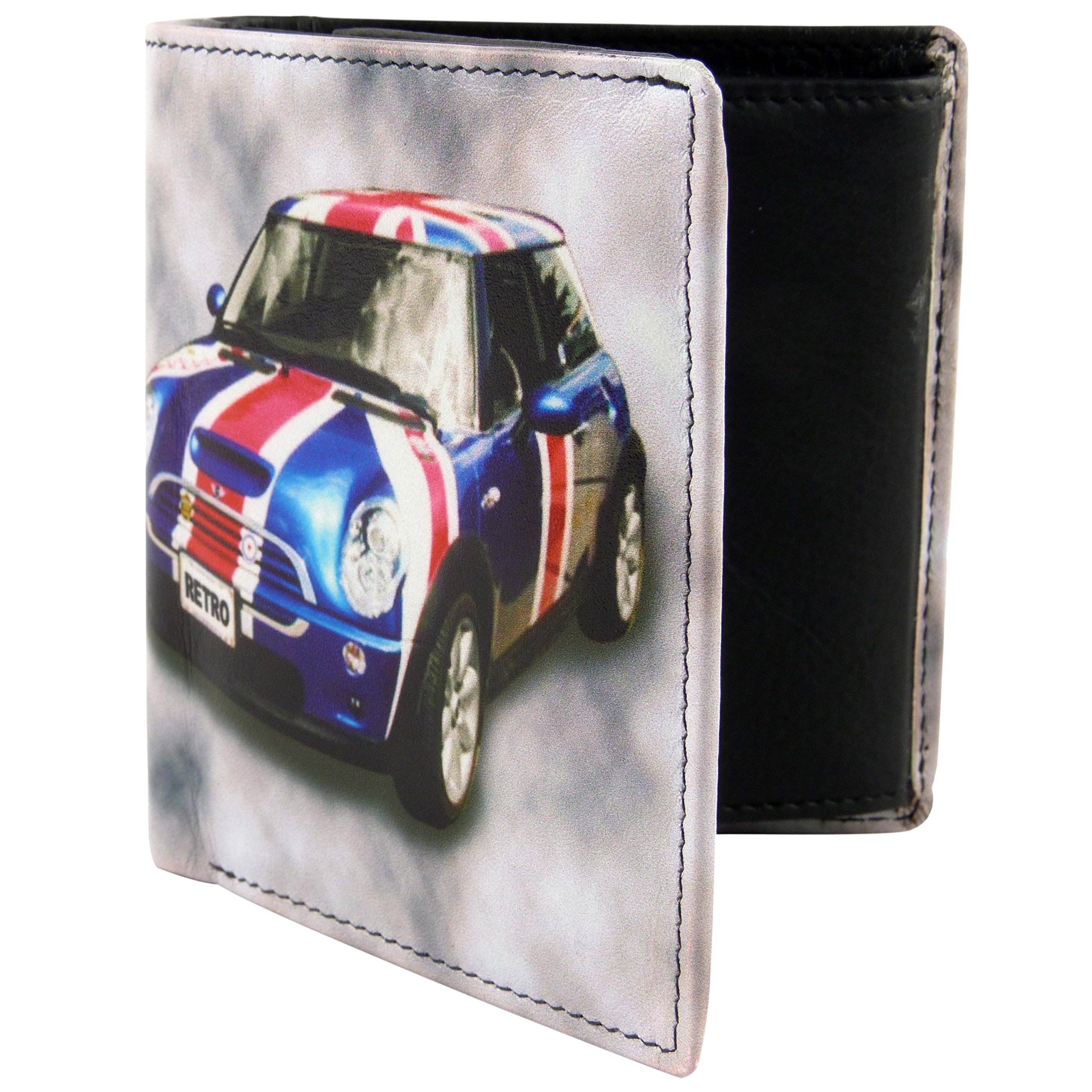 Golunski Men's Multicolor Leather Mini Cooper Wallet By Retro With Gift Box