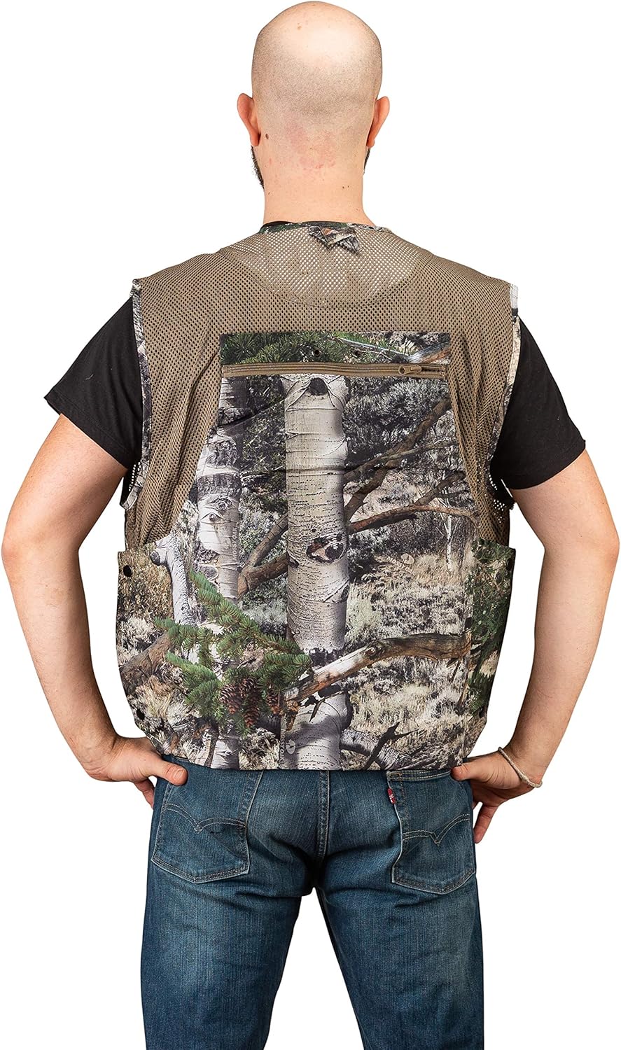 Mossy Oak Hunting Utility Cargo Travel Vest with Pockets Engineers Photographers Journalist