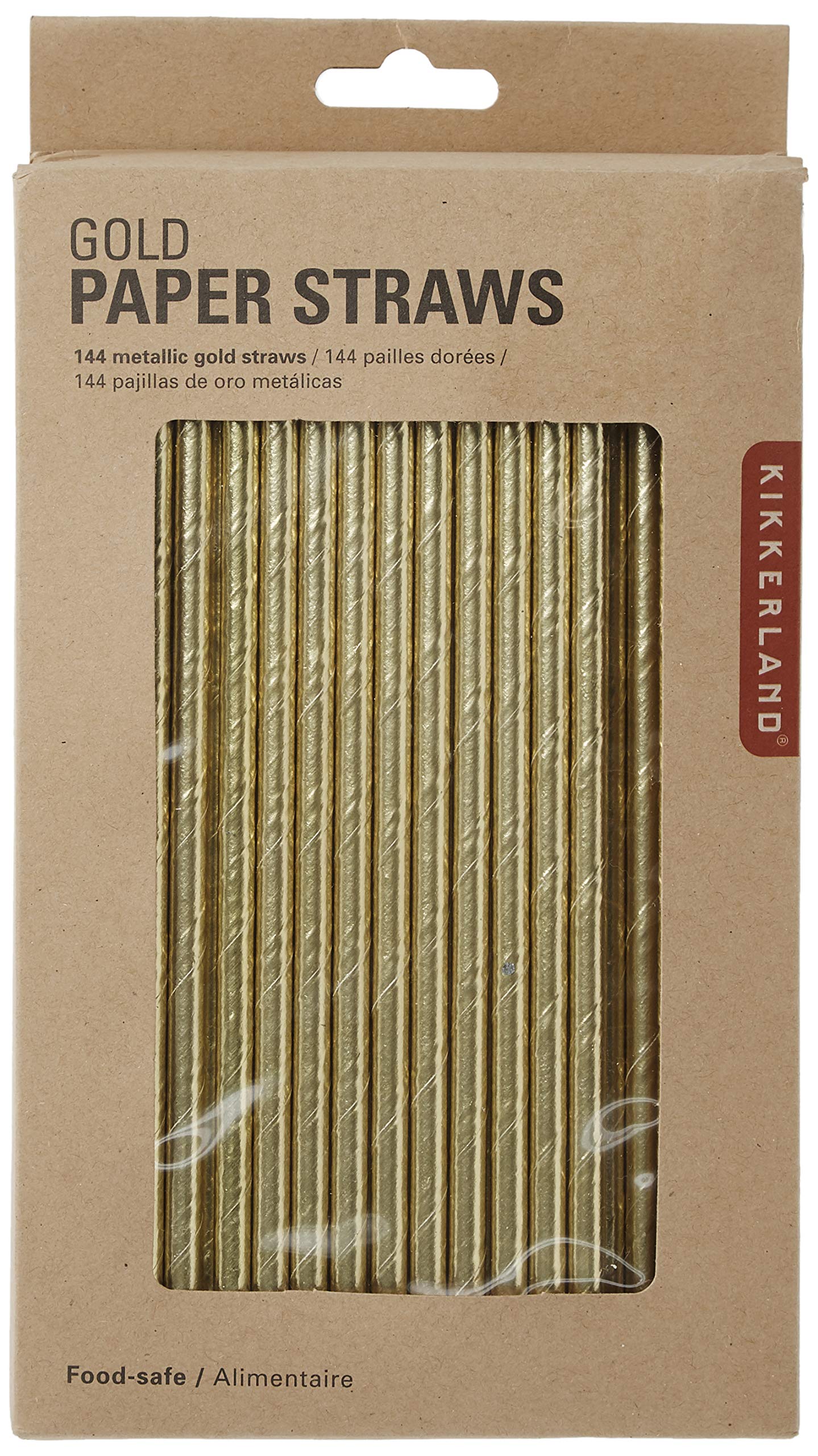 Goldene Strohhalme x 144