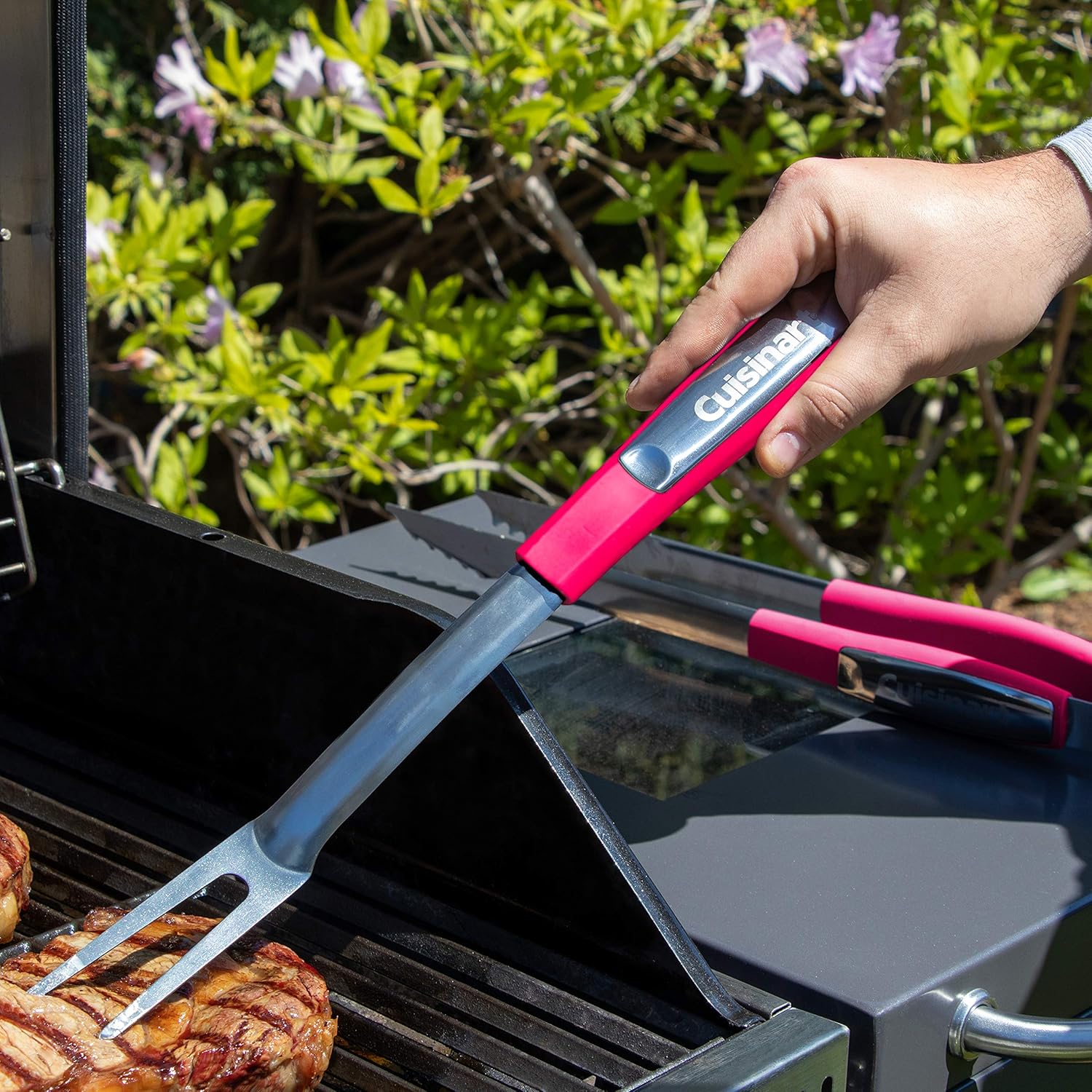 Cuisinart CGS-233NA 3-Piece Grilling Tool Set, Navy : Everything Else
