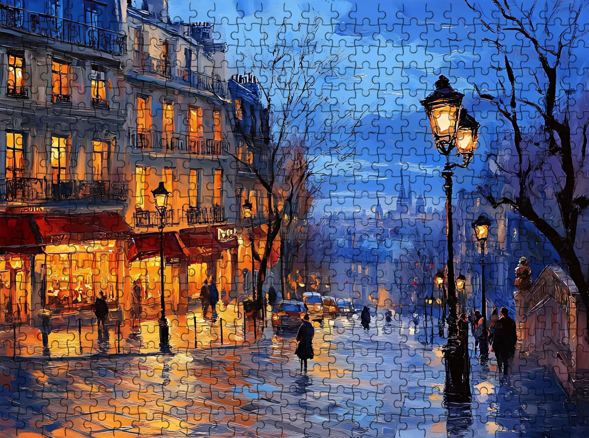 architettura Città Puzzle 1000 Pezzi per Adulti, Puzzle in Legno - Collezione Classica con Poster Incluso - Sfida di Concentrazione e Passatempo Antistress, Gioco per Famiglia, 75 x 50 cm f0-483