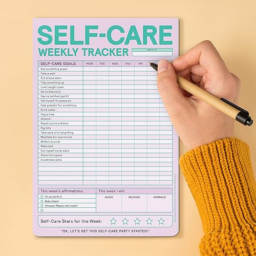 Miniatura 5 de Knock Knock Self-Care Weekly Tracker Pad, Step-by-Step Self-Care Checklist Note Pad (Pastel Version), 6 x 9-inches      Unknown Binding