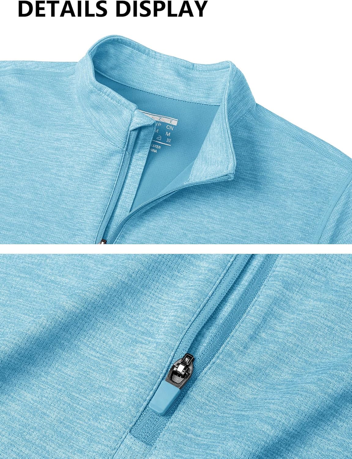 MAGCOMSEN Women's Long Sleeve Shirts 1/4 Zip Pullover UPF 50+ Quick Dry Workout Tops Running Athletic Hiking Shirts - Image 7