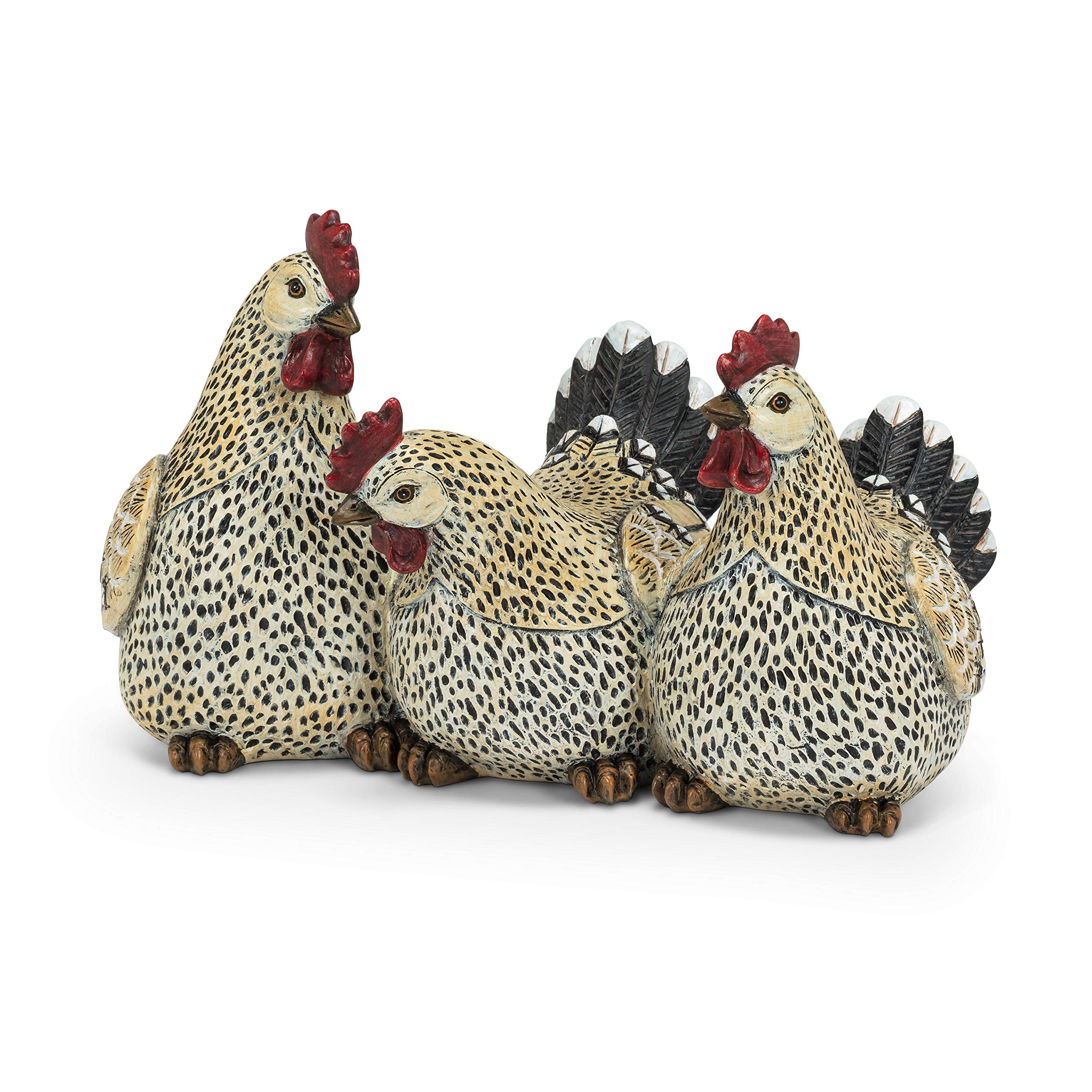 Abbott Collection 27-GALLO-410 Rooster Trio, Beige/Black