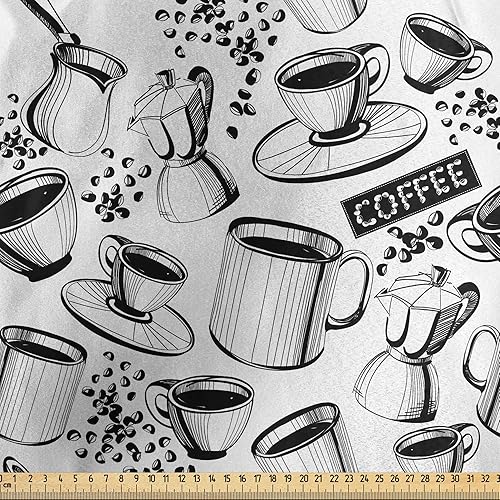 Vista 676 de Lunarable The Yard, tela azul real de The Yard, patrón de cerámica inspirado en el Medio Oriente estilo marroquí, estampado oriental, tela de satén