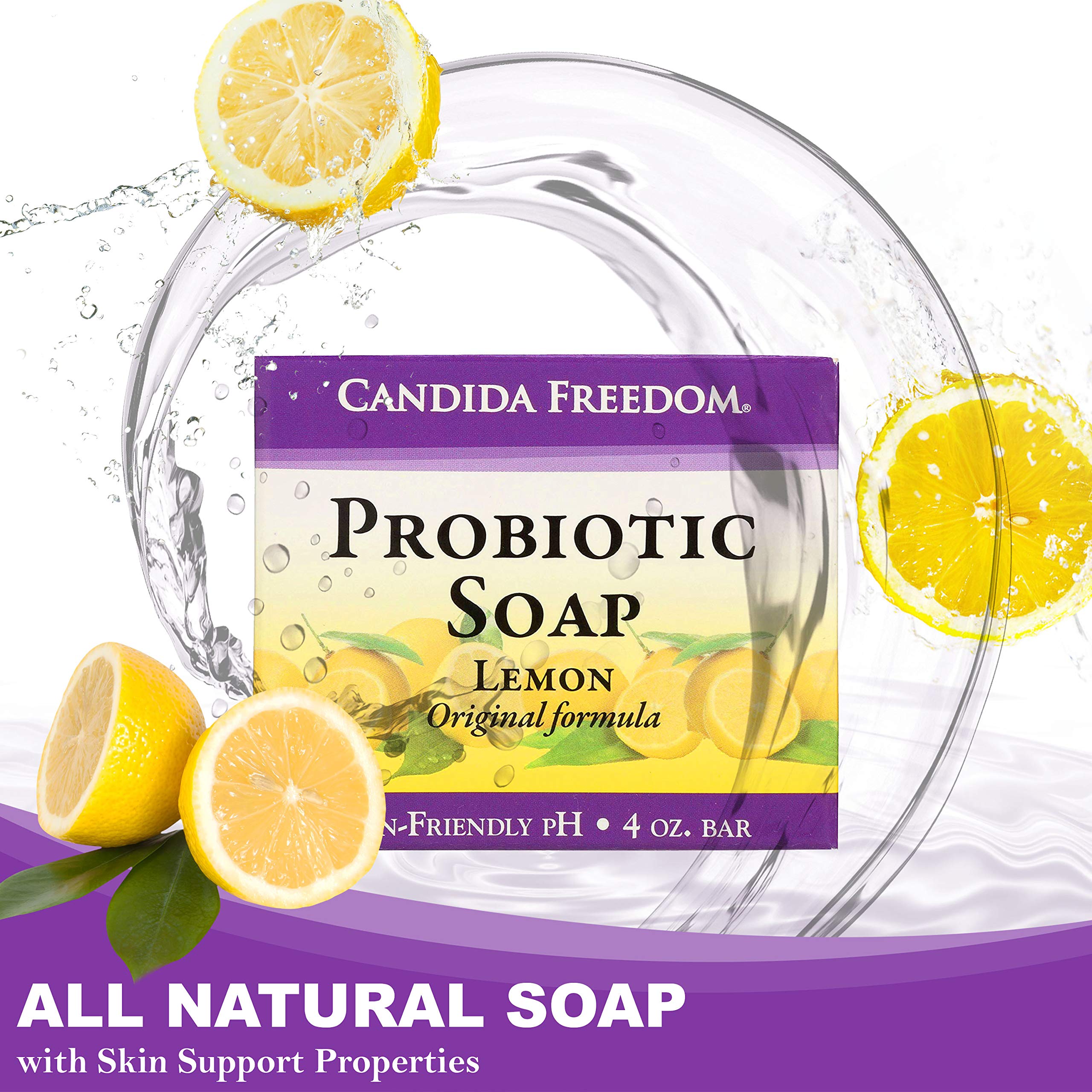 Candida Freedom 100 Natural Probiotic Soap Anti fungal Soap for Skin