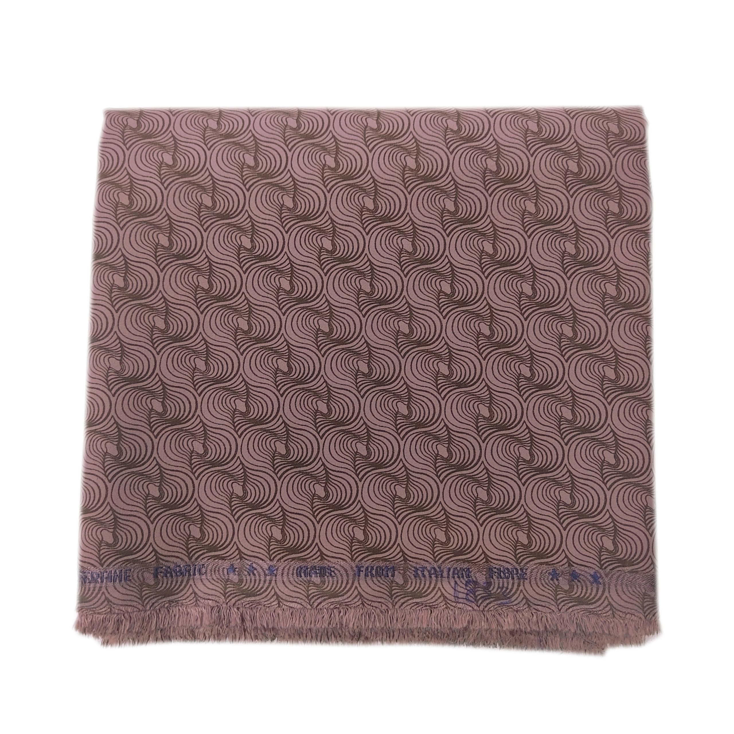 Unstitched Premium Cotton 100% Natural Fiber Made Peach Color Printed Shirt Fabric for Men's-image-0