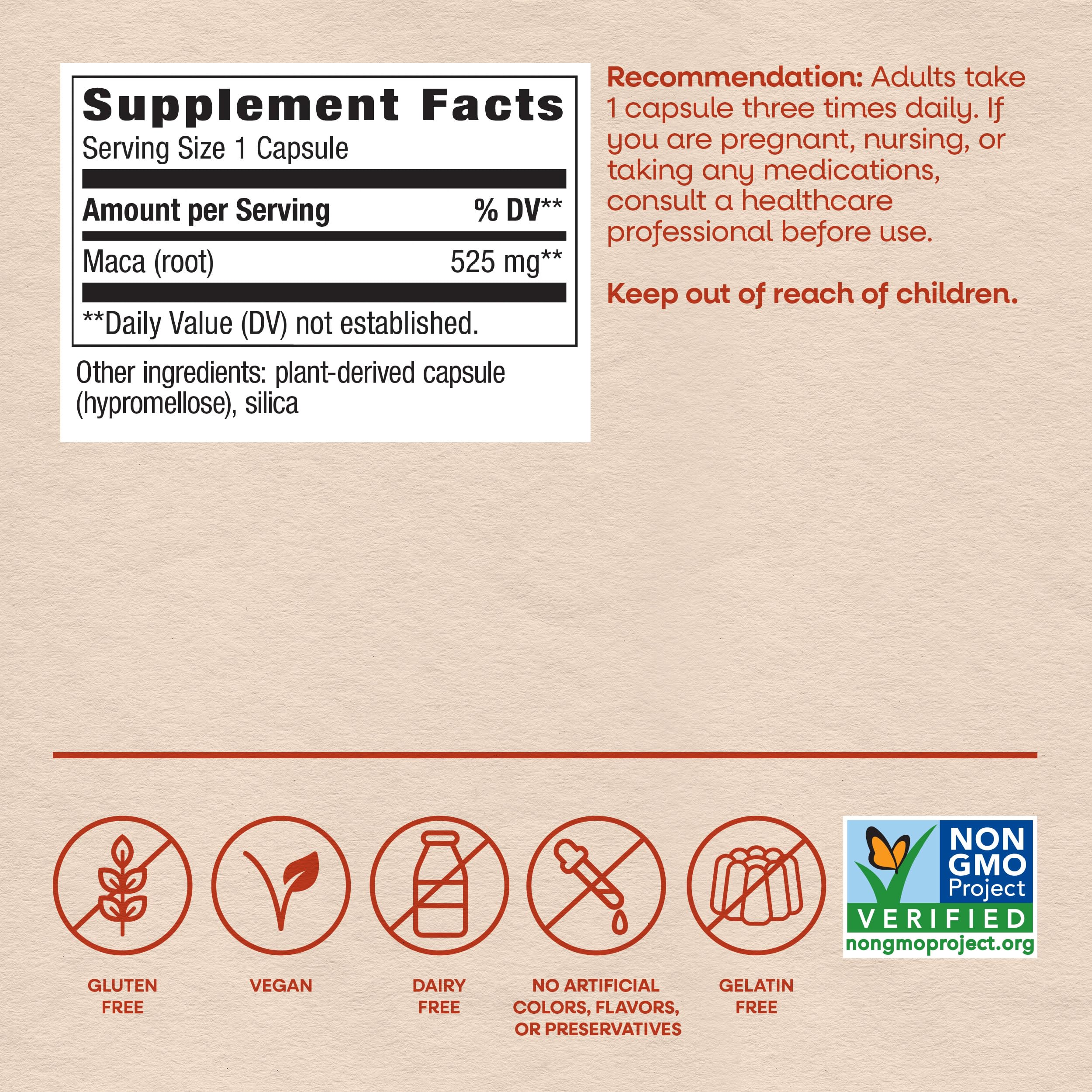 Nature's Way Maca Root Capsules, Traditional Libido Support*, Vegan, 100 ct — Amazon image 6