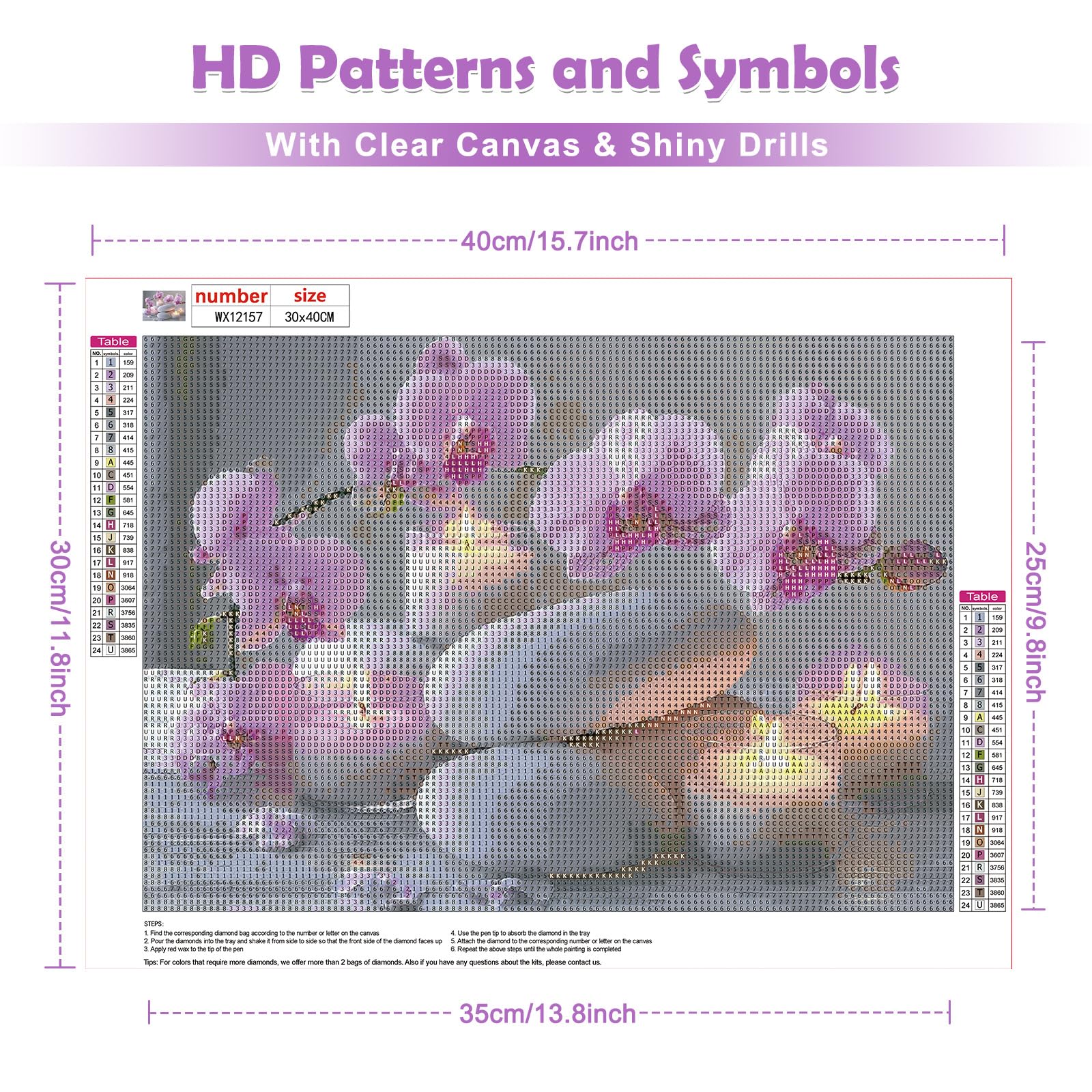 QENSPE Bricolage Bougies Diamond Painting Kit Pour Adulte Débutant