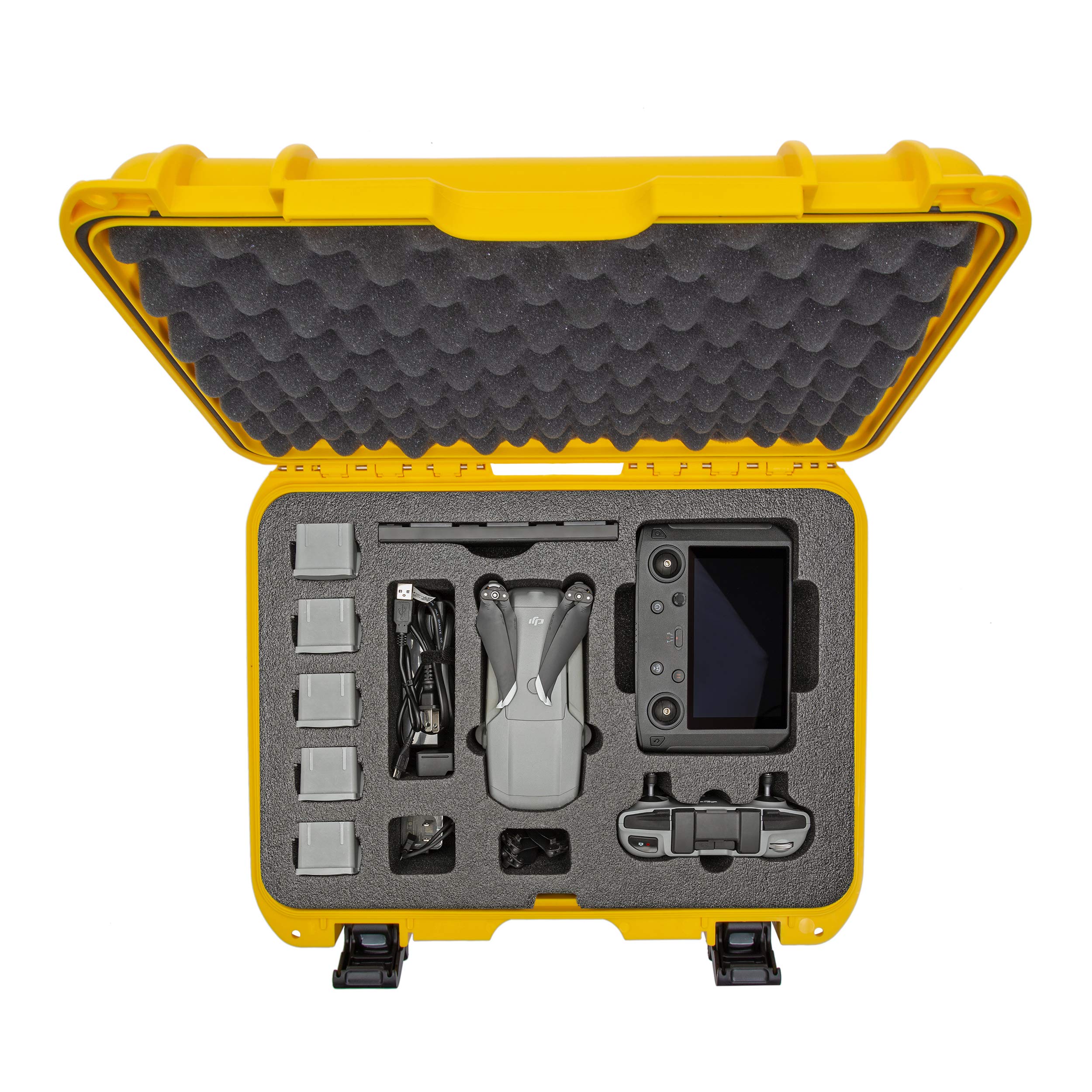 Nanuk 925 Wodoodporne twarde etui z wkładką piankową do DJI Mavic Air 2 + Smart Controller - żółte (925-MAVIA24)