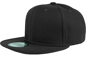 Gelante Black Baseball Cap: Flat Brim, Snapback, Adjustable