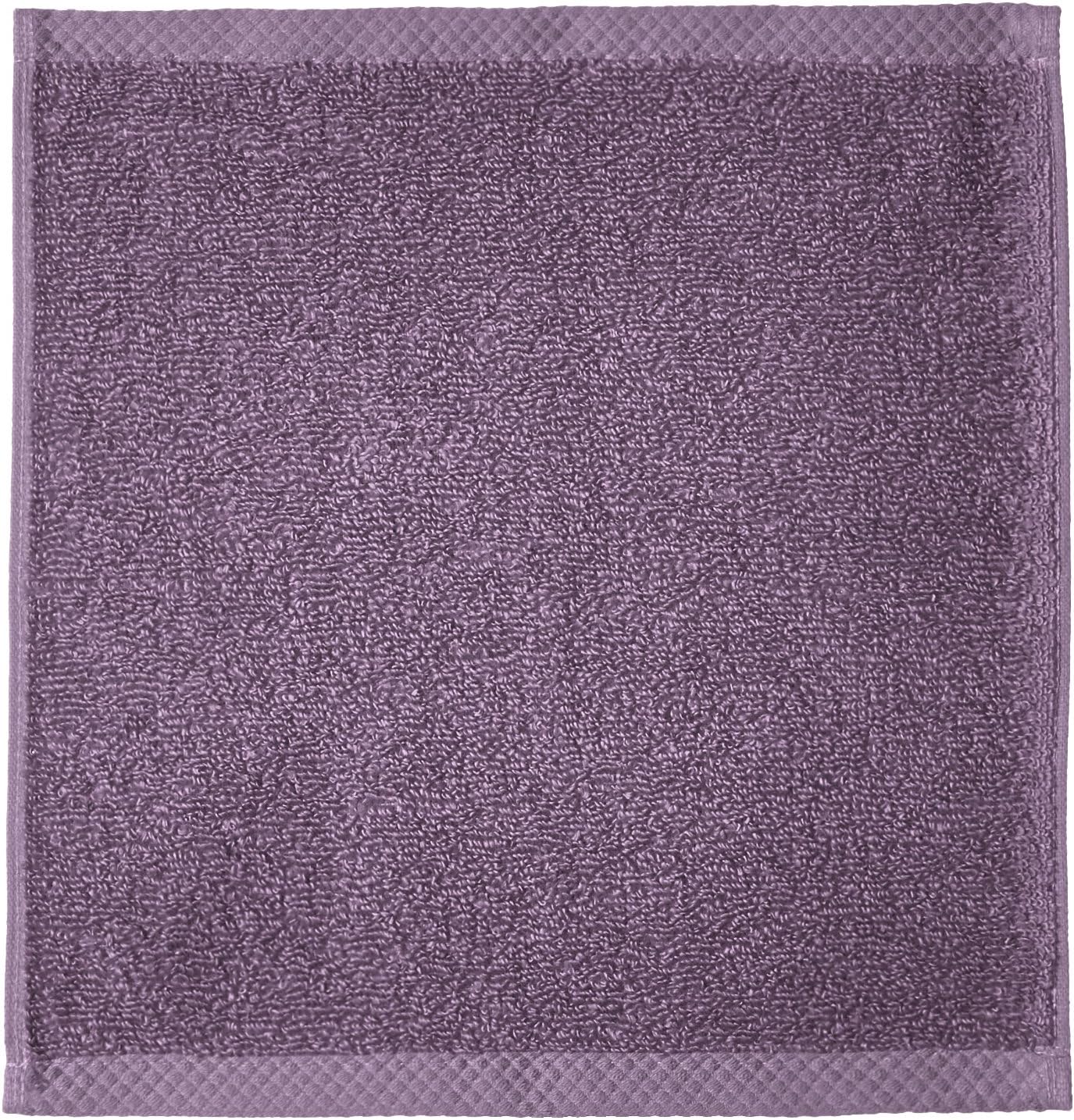 Amazon Basics Quick-Dry Washcloth - 100% Cotton, 12-Pack, Lavender
