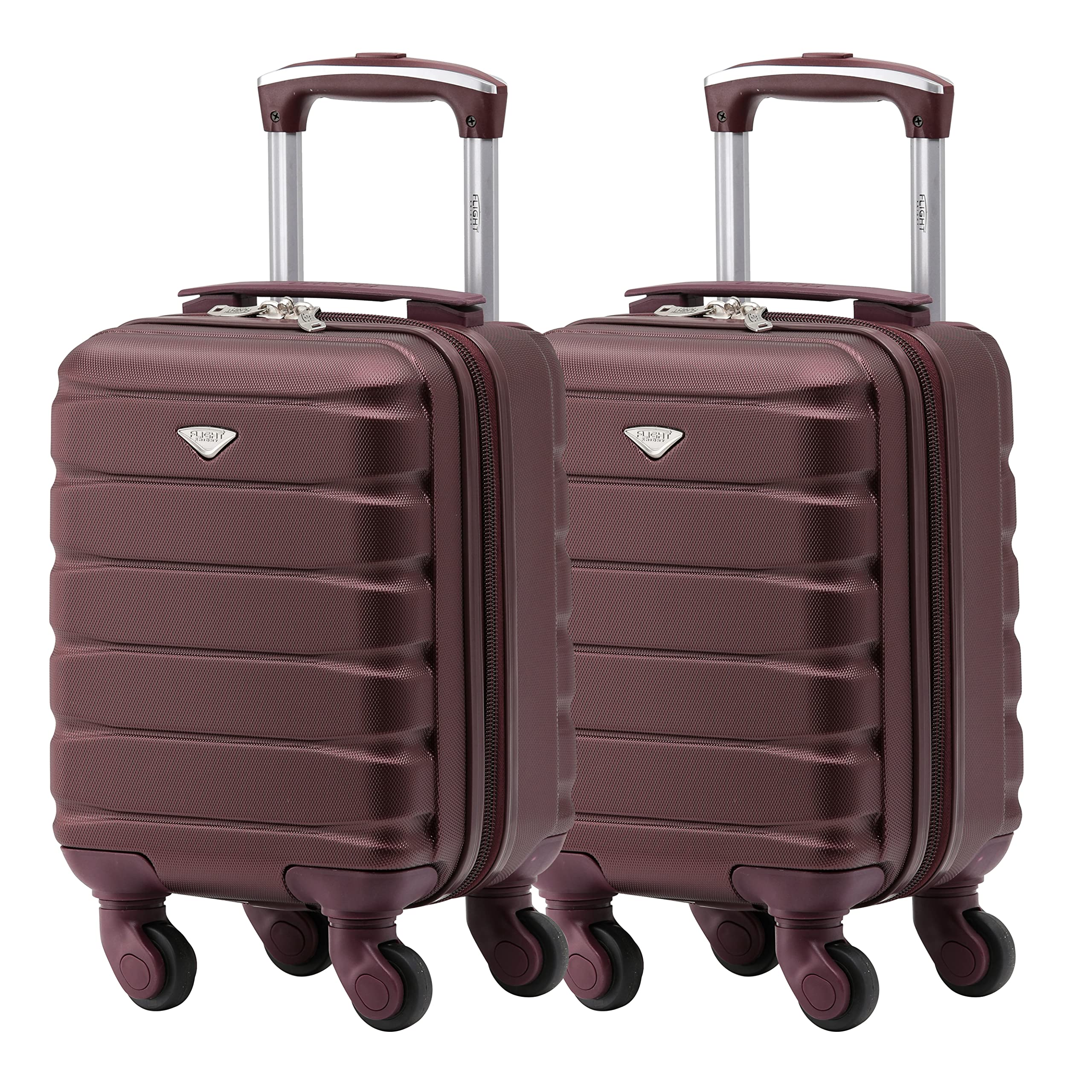 Flight Knight Suitcase Set of 2 Lightweight 4 Wheel ABS Hard Case Cabin Carry On Hand Luggage Approved for Over 100 Airlines Including easyJet, British Airways, Ryanair & Many More 55x35x20cm — view 232
