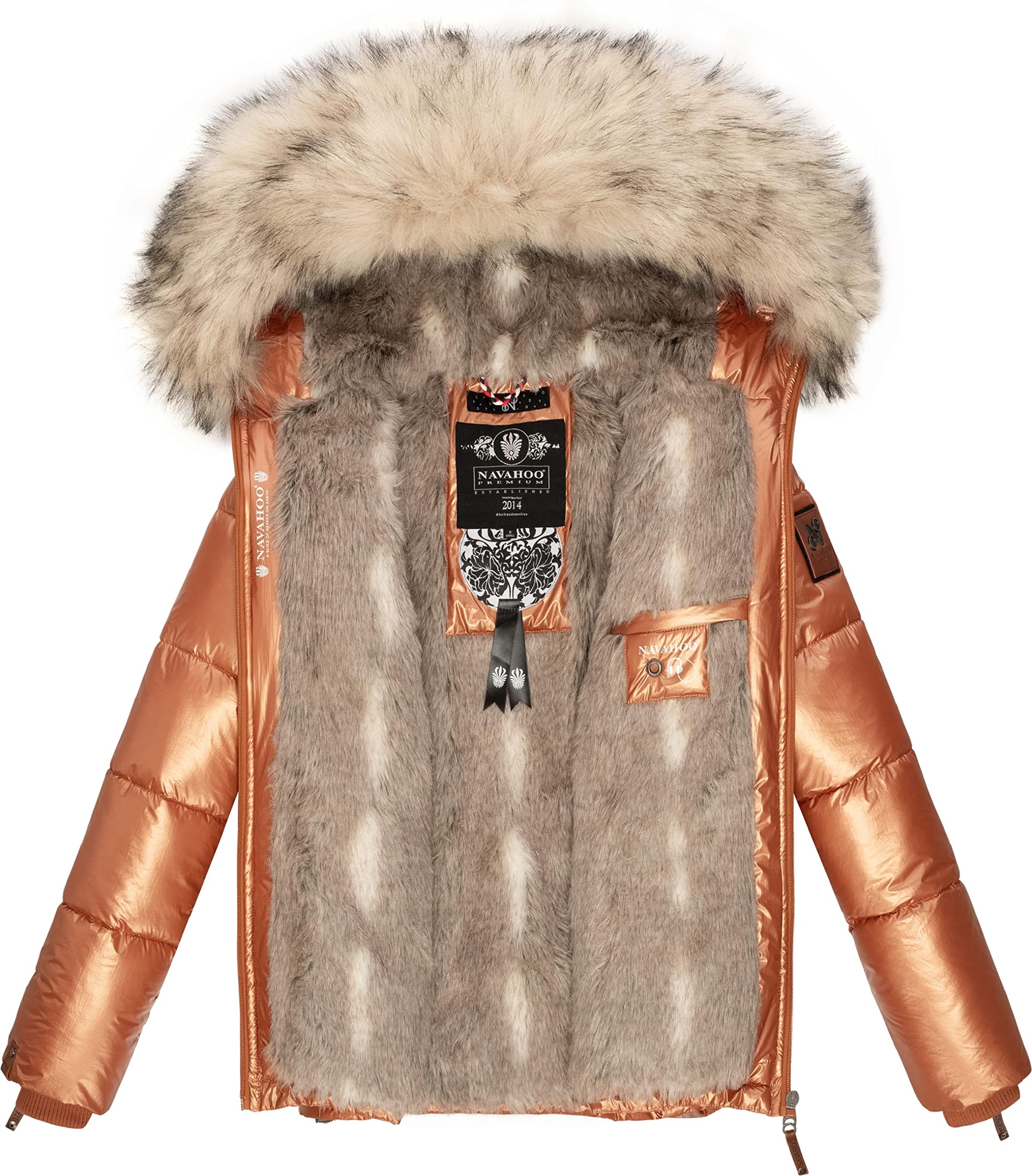 Navahoo Tikunaa Veste d'hiver pour Femme matelassé avec Capuche |