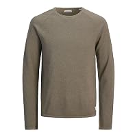 Jack & Jones Jjehill Knit Crew Neck Noos, Vetiver