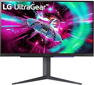 LG UltraGear 4K Gaming Monitor 27GR93U, 27 inch, 4K, 144Hz, 1ms GtG, IPS Display, HDR 10, NVIDIA G-Sync & AMD FreeSync compatible, Smart Energy Saving, Displayport, HDMI