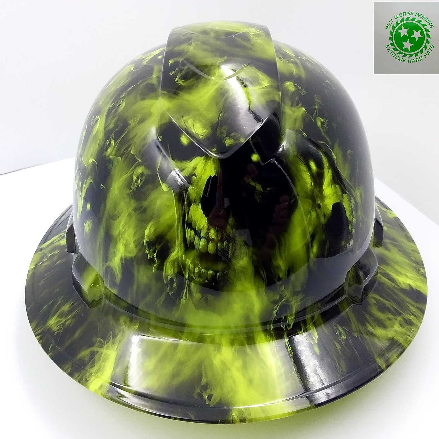 Hard Hat Wet Works Imaging Customized Pyramex Full Brim Jokers On