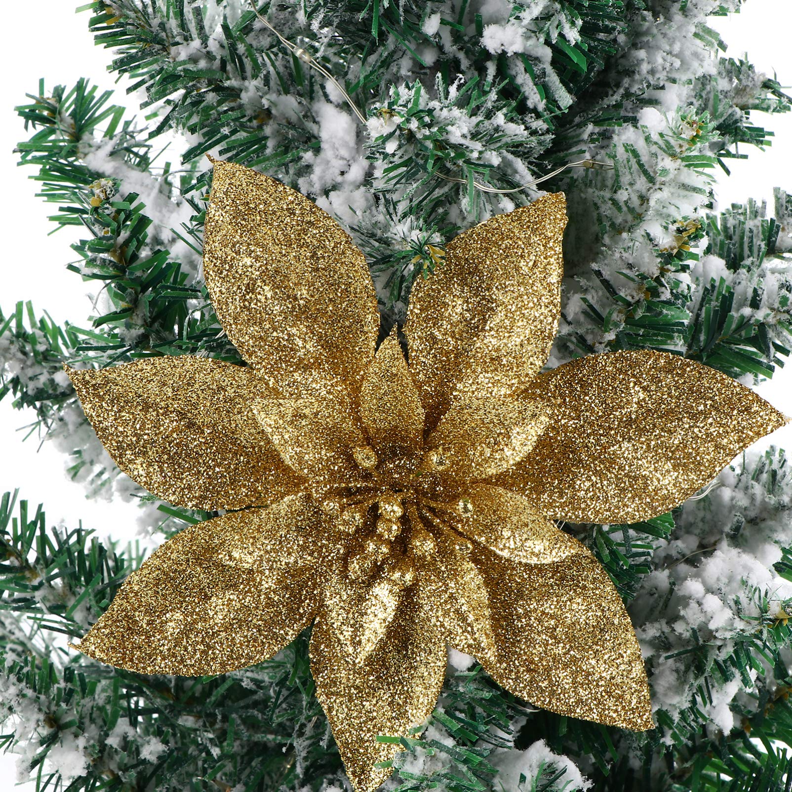 Amazon | NERVUP クリスマス 造花 オーナメント ツリー飾り 人工花