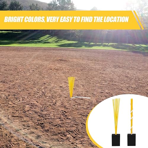 Miniatura 6 de Deekin 4 piezas de tapones de base de anclaje, equipo de mantenimiento de campo de béisbol, accesorios de béisbol para campo de béisbol