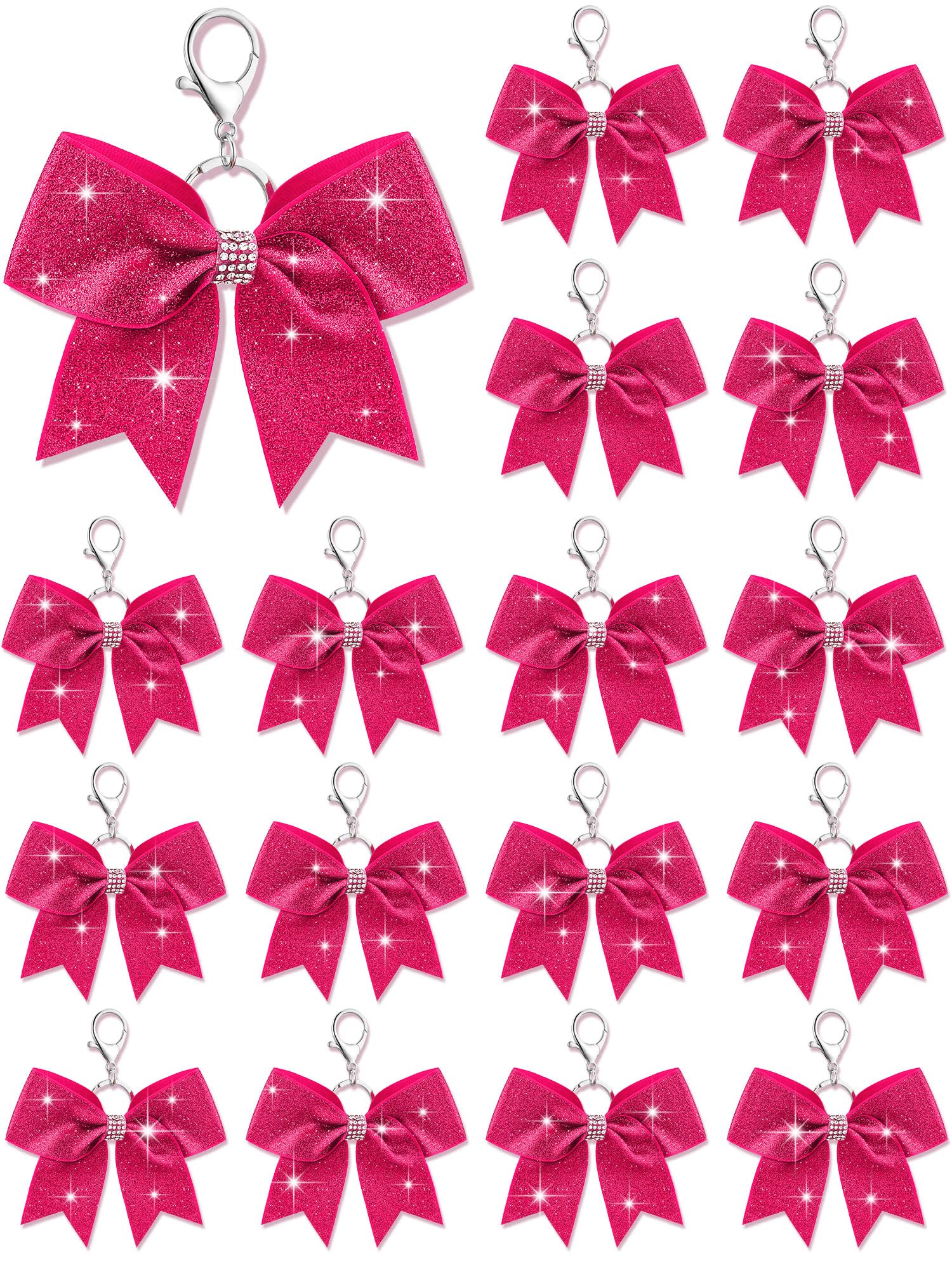 Tondiamo Cheer Bow Keychain Bulk Rhinestone