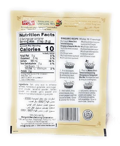 Miniatura 5 de Mama Sita's Sinigang Sa Sampalok Mezcla de condimentos de tamarindo 1.76 oz (50 g), paquete de 6