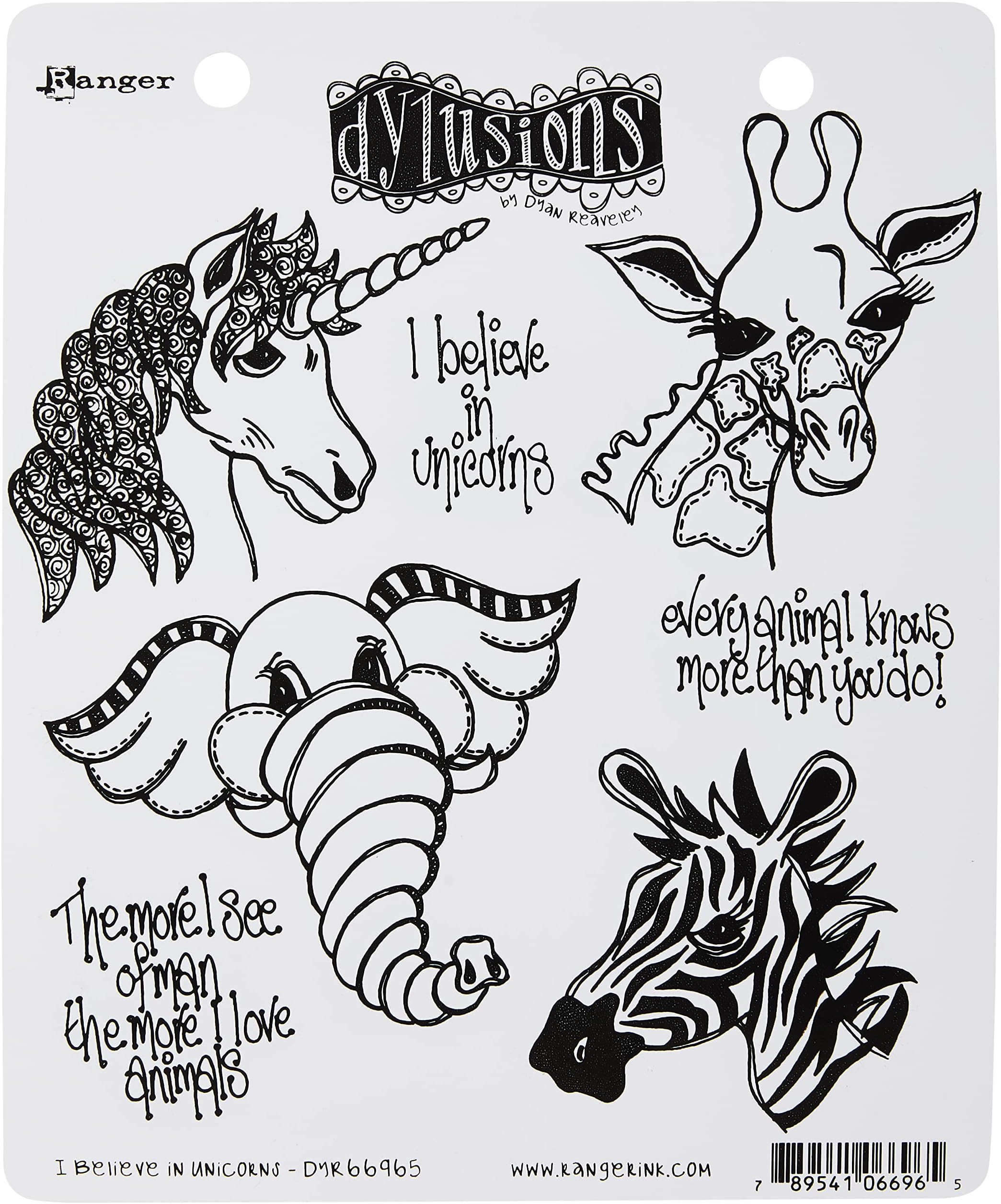 Dylusions Cling Stamp Set 8.5 x 7 x 0.25