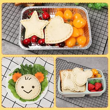 NEW LIVE 6 Pack Sandwich Cutters Cookie Cutters Sandwich Maker Bread Maker