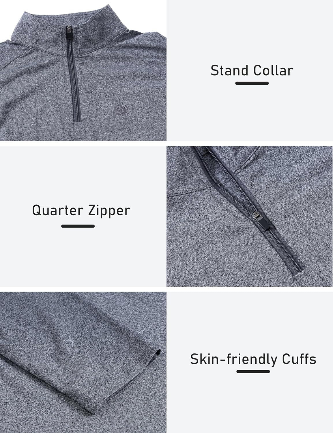 Womens 1/4 Zip Golf Shirt Long Sleeve Lightweight Golf Pullover Outdoor Athletic Tennis Polo Shirts - Image 4