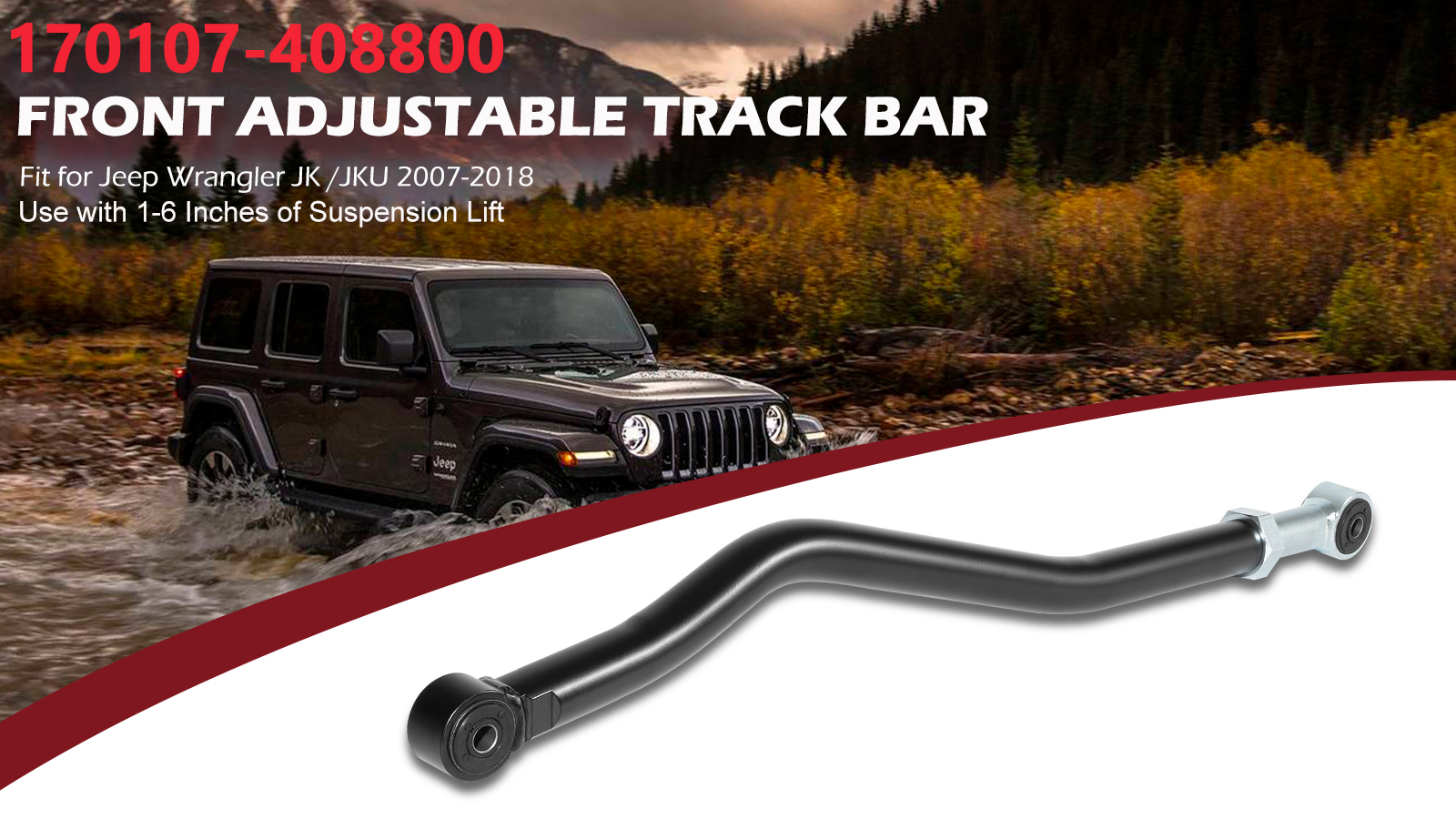 Amazon.com: [Heavy Duty Forged] Front Adjustable Track Bar for