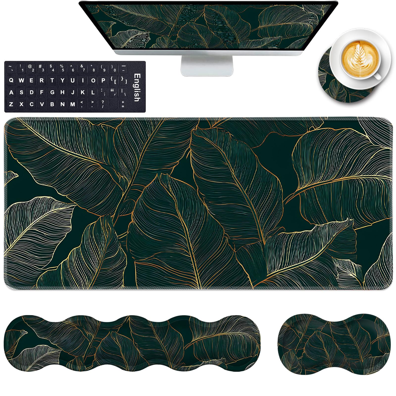 Ergonomic Wrist Rest & Mouse Pad Set - Pain Relief -9