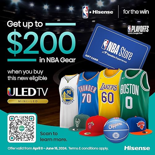 Miniatura 2 de Hisense 55 pulgadas Class U6 Series Mini-LED ULED Google Smart TV (55U6K, modelo 2023)